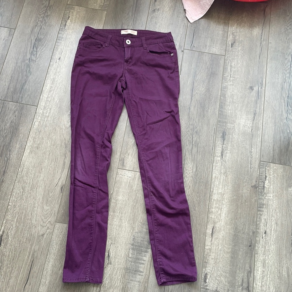 Purple pants. Never worn. Size 7.